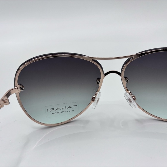 Tahari Women's Cat-Eye Aviator Oversized Sunglasses - Picture 3 of 9